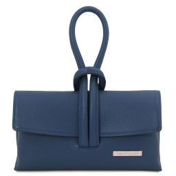 TL Bag Sac à Main en Cuir Bleu foncé TL141990
