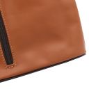 TL Bag Mini Soft Leather Unisex Cross bag Cognac TL141428