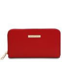 Ilizia Exclusive zip Around Leather Wallet Lipstick Red TL142317