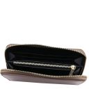 Ilizia Exclusive zip Around Leather Wallet Темный серо-коричневый TL142317