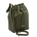 TL Bag Borsa Secchiello in Pelle Verde Foresta TL142311