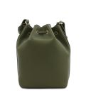 TL Bag Borsa Secchiello in Pelle Verde Foresta TL142311