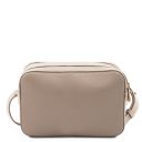 TL Bag Bolso con Badolera en Piel Marrón topo claro TL142290