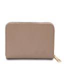 Leda Exclusive zip Around Leather Wallet Light Taupe TL142320