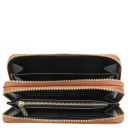Gaia Double zip Around Leather Wallet Cognac TL142343