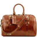 TL Voyager Leather Travel bag With Front Straps - Large Size Honey TL141248