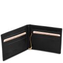 Exclusive Leather Card Holder With Money Clip Black TL140504