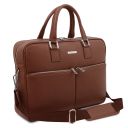 Treviso Leather Laptop Briefcase Brown TL141986