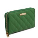 Penelope Exclusive zip Around Soft Leather Wallet Green TL142316