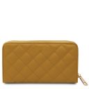 Penelope Exclusive zip Around Soft Leather Wallet Mustard TL142316