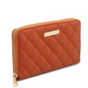 Penelope Exclusive zip Around Soft Leather Wallet Orange TL142316