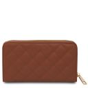 Penelope Exclusive zip Around Soft Leather Wallet Cognac TL142316