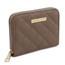 Teti Exclusive zip Around Soft Leather Wallet Taupe TL142319