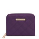 Teti Exclusive zip Around Soft Leather Wallet Purple TL142319