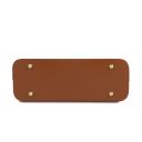 Olimpia Shopper Tasche aus Leder - Klein Cognac TL141591