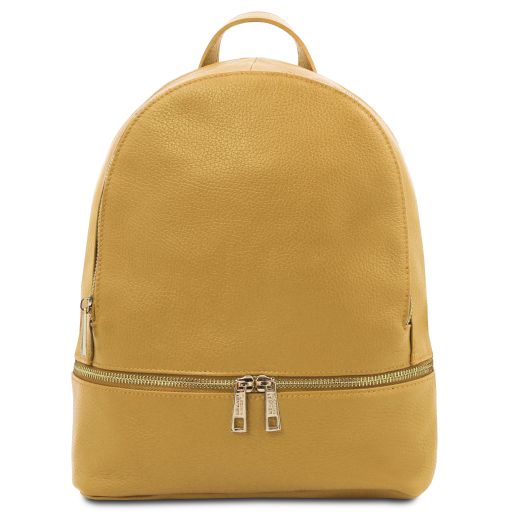 TL Bag Soft Leather Backpack Pastel yellow TL142280