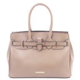 TL Bag Bolso a Mano en Piel Nude TL142174
