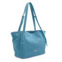 TL Bag Bolso Shopping en Piel Suave Azul celeste TL142230