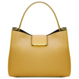 Clio Leather Secchiello bag Pastel yellow TL142356