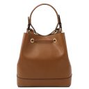 Minerva Leather Bucket bag Cognac TL142145