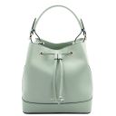Minerva Leather Bucket bag Green TL142145