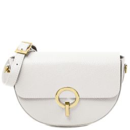 Astrea Leather Shoulder bag White TL142284