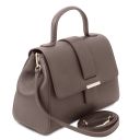 TL Bag Handtasche aus Leder Grau TL142107
