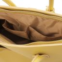 TL Bag Leather Handbag With Golden Hardware Pastel yellow TL141529