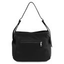 Charlotte Sac Bandoulière en Cuir Souple Noir TL142362