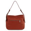 Charlotte Borsa a Spalla in Pelle Morbida Terracotta TL142362