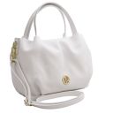 Nora Borsa a Mano in Pelle Morbida Bianco TL142372