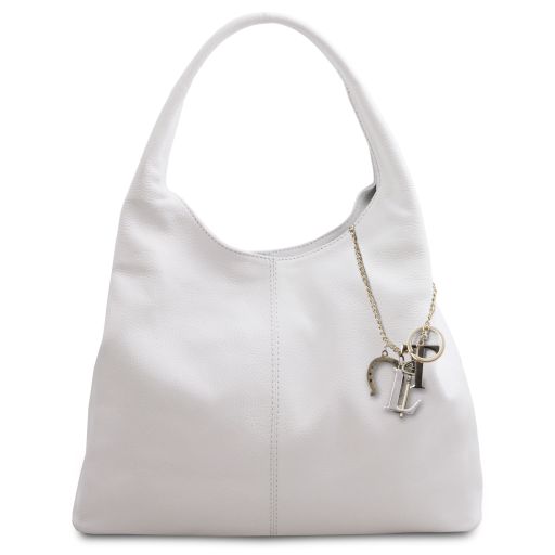 TL Keyluck Borsa a Spalla in Pelle Morbida Bianco TL142264