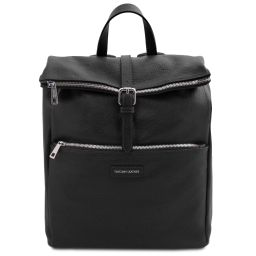 Denver Sac à dos en Cuir Souple Noir TL142355