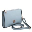 Perla Handtasche aus Leder Himmelblau TL142365