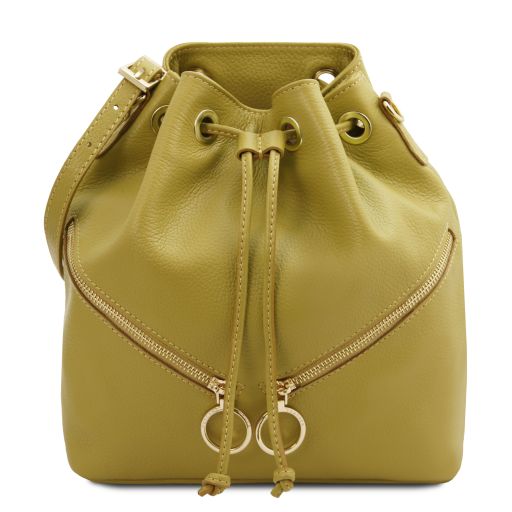 TL Bag Soft Leather Bucket bag Green TL142360