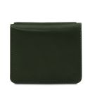 Exklusive Brieftasche aus Leder mit Münzfach Tannengrün TL142059