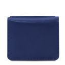 Exklusive Brieftasche aus Leder mit Münzfach Blau TL142059