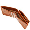 Exclusive Leather Wallet With Coin Pocket Orange TL142059