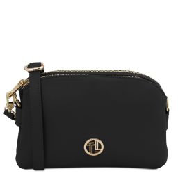 Lily Sac Bandoulière en Cuir Souple Noir TL142375