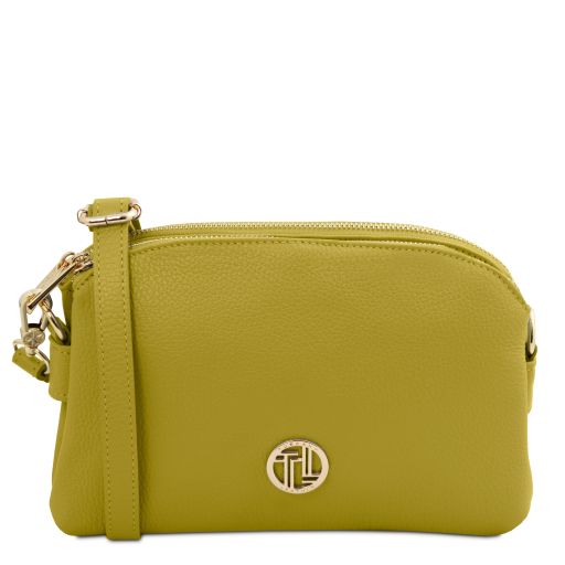 Lily Bolso en Piel Suave con Bandolera Verde TL142375