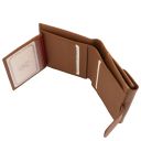 Calliope Exclusive 3 Fold Leather Wallet for Women With Coin Pocket Cognac TL142058