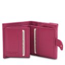 Calliope Elégant Portefeuille en Cuir Pour Femme Avec 3 Volets et Porte Monnaie Fuchsia TL142058
