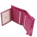 Calliope Exclusive 3 Fold Leather Wallet for Women With Coin Pocket Fuchsia TL142058