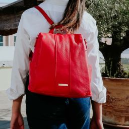 TL Bag Soft Leather Backpack Cognac TL142138