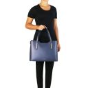 Olimpia Shopping Tasche aus Leder Champagne TL142347