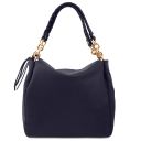 Amy Bolso Shopping en Piel Suave Azul oscuro TL142385