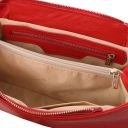 Elettra Borsa al Hombro en Piel Suave Rojo Lipstick TL142353