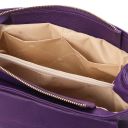 Elettra Soft Leather Shoulder bag Purple TL142353