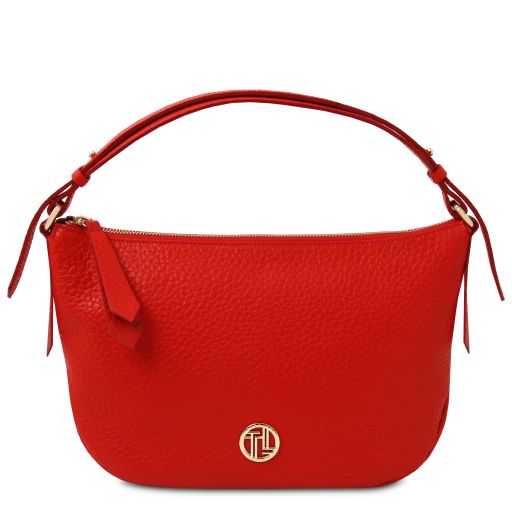 Margot Soft Leather Handbag Lipstick Red TL142386