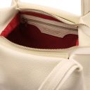 Nora Soft Leather Handbag Beige TL142372